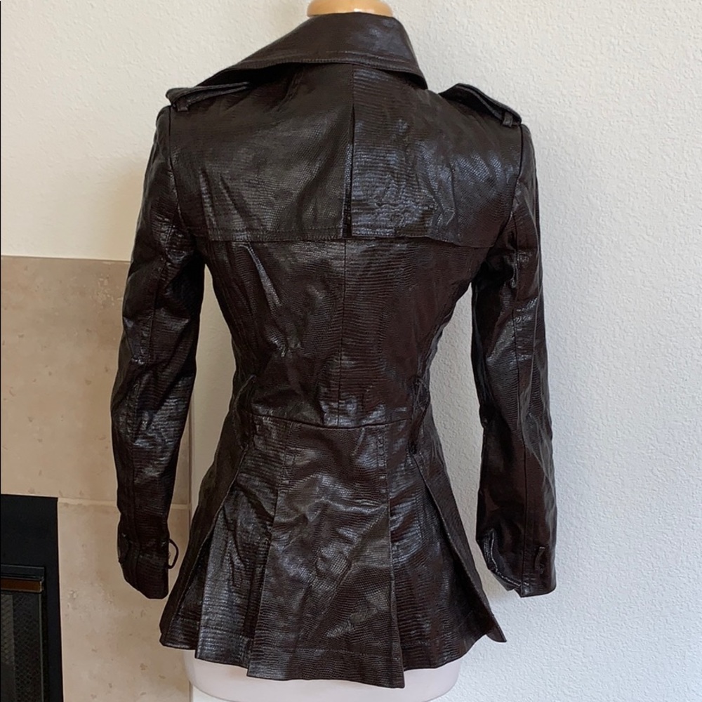 Zara Basic Leather Jacket - image 4